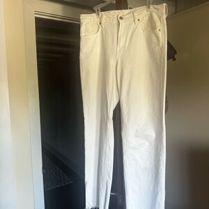 Gap White Mid-Rise Jeans